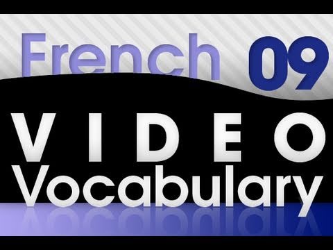 Learn French Video Vocabulary 1