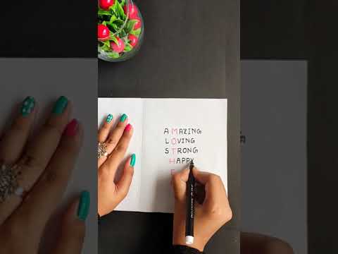 Mother's Day Card ❤ / White Paper Card #shorts #Youtubeshorts #viral