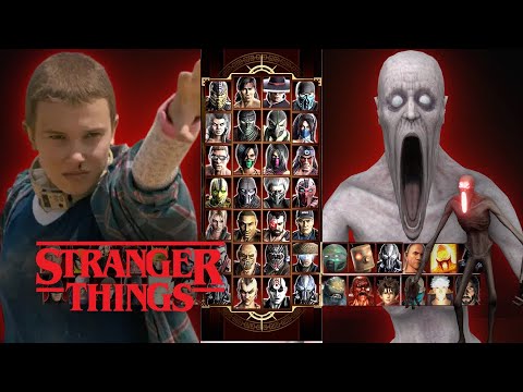 Eleven vs SCP-096 in Mortal Kombat 9! | Stranger Things vs SCP Expert Ladder Gameplay (1080p) 60ᶠᵖˢ