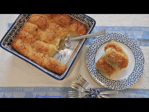 Kataifi or Kadaifi Rolls Soufflé i.e. with cheese - Καταϊφάκια Σουφλέ δηλ με τυριά