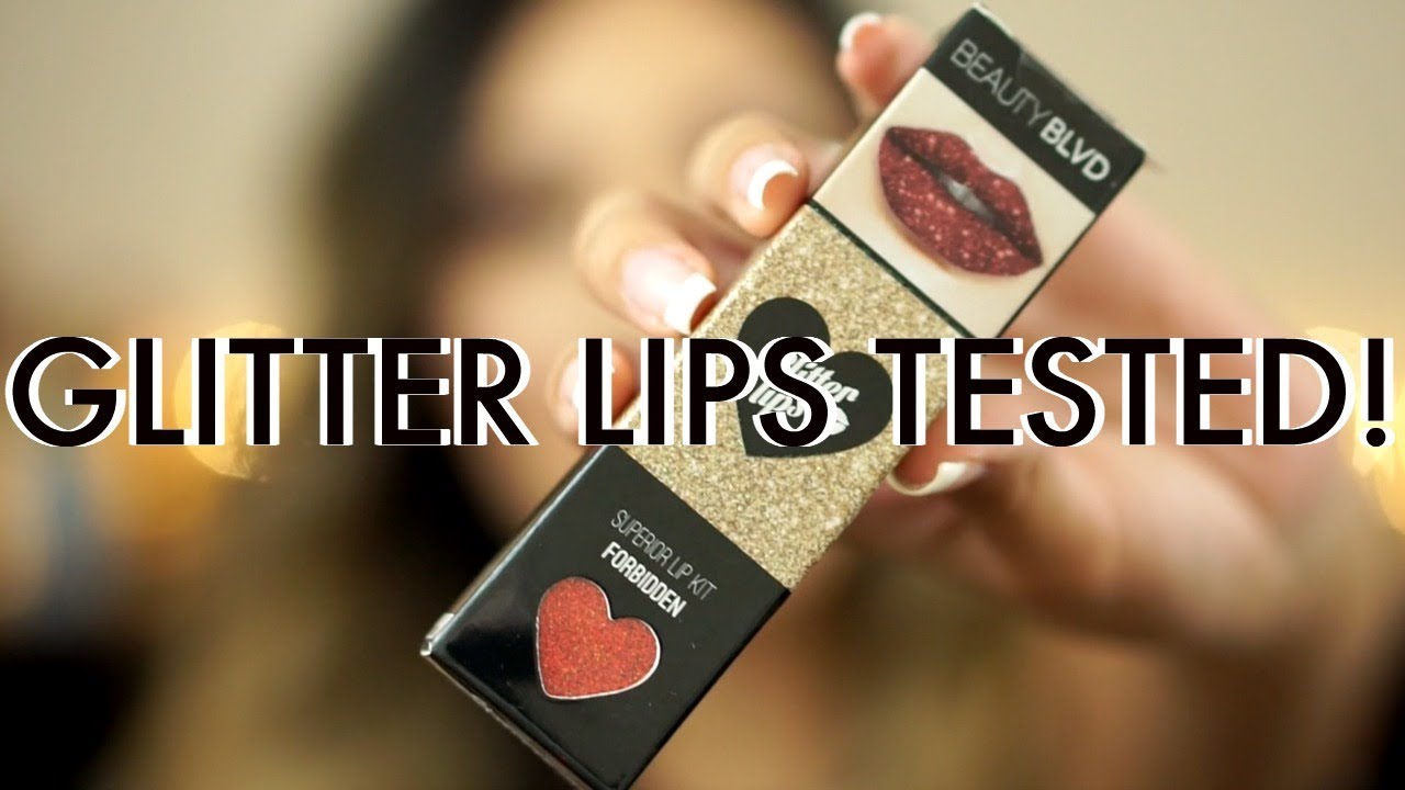 Beauty Blvd Glitter Lips/Demo/Wear Test