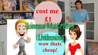 Leesa Mattress unboxing  - unpacking instructions - UK version
