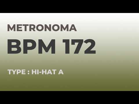 메트로놈 | BPM 172 | Metronome | Type : Hi-Hat A
