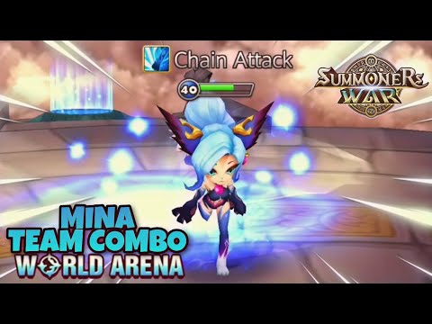 Mina Team Combo in World Arena - Summoners War