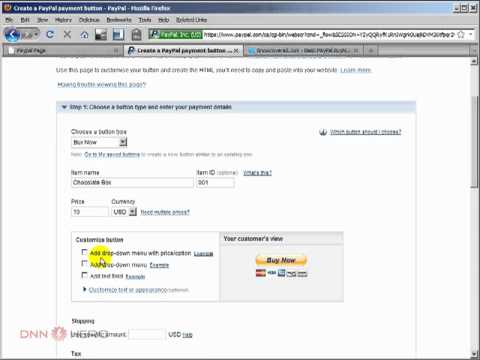 DotNetNuke Tutorial, How to add a Paypal BuyNow Button to DotNetNuke - Video #139