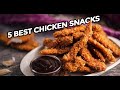 5 Best Chicken Snacks Recipes | Easy Chicken Appetizers | Chicken Recipes | Cooktube Recipes