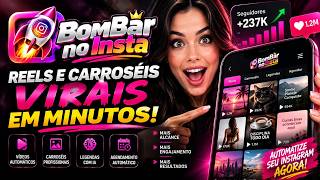 Como Criar Reels e Carrosséis com IA Automaticamente | BomBar no Insta