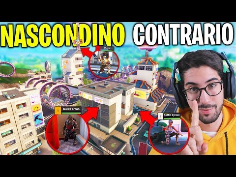NASCONDINO al CONTRARIO nella NUOVA PINNACOLI PENDENTI (MINI GIOCO) | Fortnite ITA