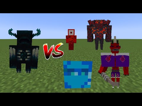 Warden Vs Animated Mobs Mod (WIP) - Minecraft Mob Battle