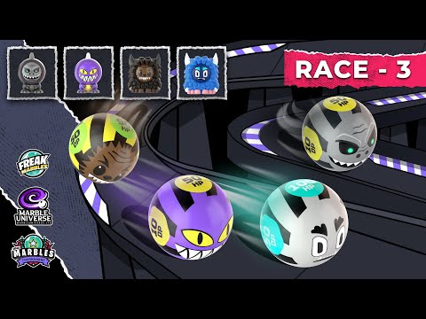 🏁 FREAK MARBLES TOURNAMENT: Race 3 | Marble Universe #freakmarbles #marblerun #MarbleUniverse