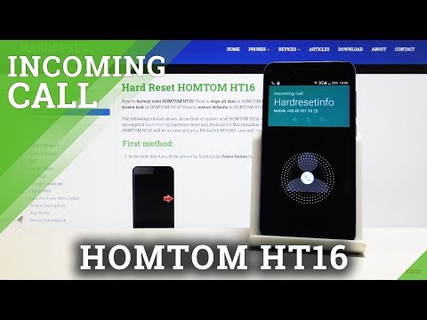 Incoming Calls on HOMTOM HT16 – Incoming Call Screen