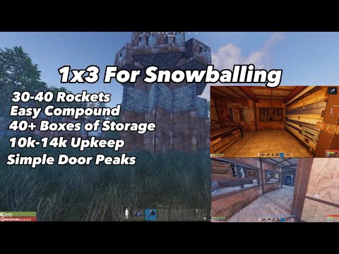 My 1x3 For Snowballing - Rust Console Build Tutorial