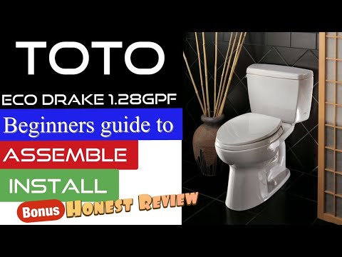 How to Install the ECO DRAKE® TWO-PIECE TOILET, 1.28 GPF, ELONGATED BOWL made by TOTO
