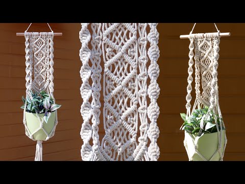 DIY Macrame Plant Hanger Easy NEW Diamond Design