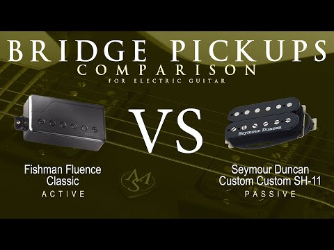 Fishman FLUENCE CLASSIC vs Seymour Duncan CUSTOM CUSTOM SH-11 - Bridge Pickup Guitar Tone Comparison