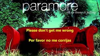 Never let this go - Paramore lyrics Español - ingles