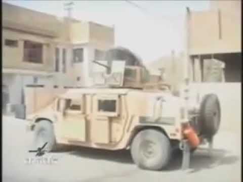 تصوير حقيقي من جانب الامريكان أثناء مواجهة قناص بغداد (جوبا) للقوات الأمريكية 2006
