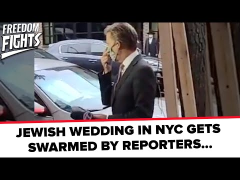 JEWISH WEDDING IN NYC GETS SWARMED BY REPORTERS...