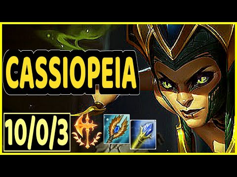 EVROT (CASSIOPEIA) - 10/0/3 KDA GAMEPLAY - BR Ranked DIAMOND