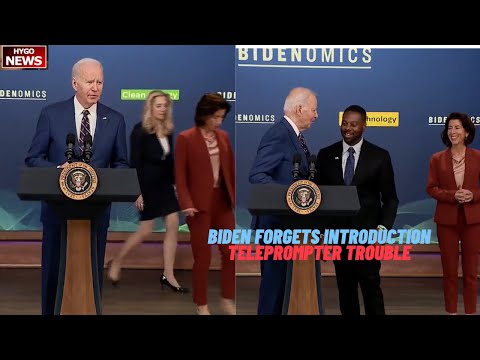 Biden On Stage Forgets Introduction: I Forgot, Mark. I Went Straight To Podium, Teleprompter Trouble