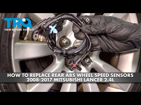 How to Replace Rear ABS Wheel Speed Sensors 2008-2017 Mitsubishi Lancer 2.4L