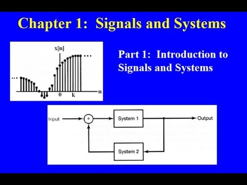 Chapter 01 Part 1:  Introduction to Signals and Systems
