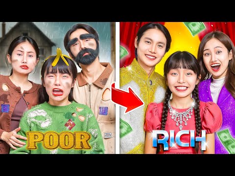 Famille Pauvre Est Devenue Riche ! Fille Pauvre Fait Semblant D'être Riche À Une Fête D'anniversaire