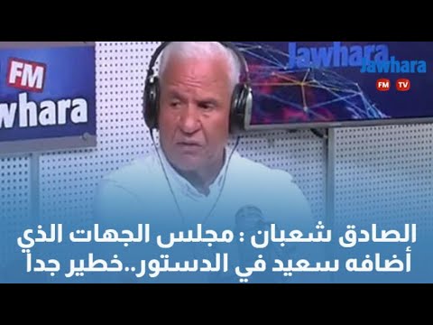 الصادق شعبان مجلس الجهات الذي أضافه سعيد في الدستور..خطير جدا