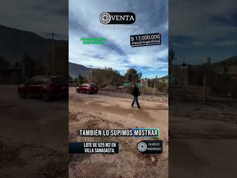 🧿 VENTA LOTE DE 525 m² EN SANAGASTA La Rioja Argentina.