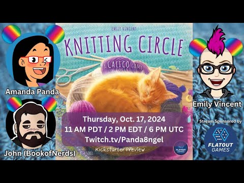Knitting Circle from Flatout Games (KS Preview) w/ Emily Vincent and John! (Twitch VOD)