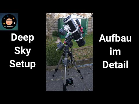 Aufbau (m)eines Deep Sky Astrofotografie Setups im Detail | Teleskop, DSLR, Stromversorgung, Kabel