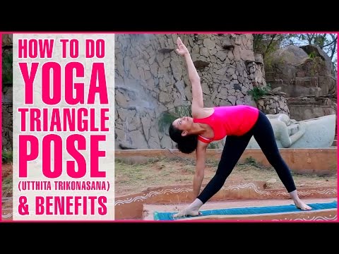 如何做瑜伽三角式(Utthita Trikonasana)及其好處。 (How To Do Yoga Triangle Pose (Utthita Trikonasana) & Its Benefits)