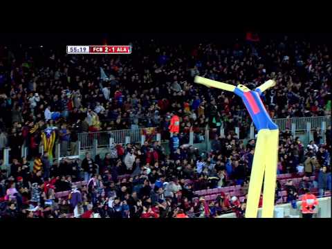 La Liga | Gol de Villa (2-1) en el FC Barcelona - Deportivo Alavés | 28-11-2012 | J5