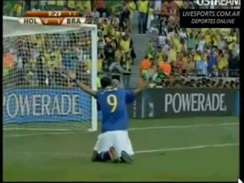 Gol Ribinho HOLANDA - BRASIL mundial 2010