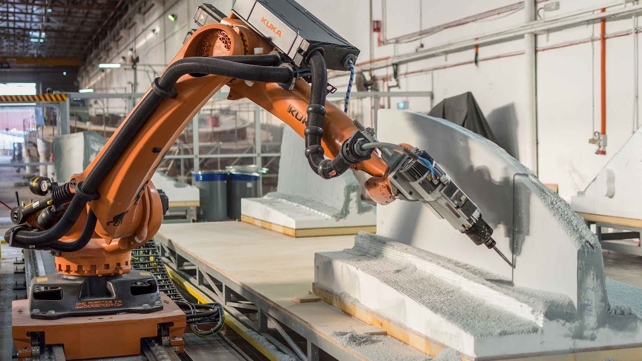 Robot Milling at Grand Banks Yachts