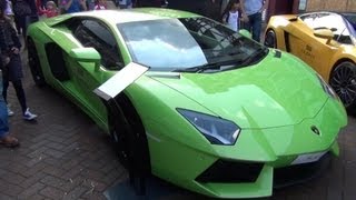 preview picture of video 'Lamborghini, BAC Mono, Porsche at the Wilmslow Motor Show 2012'