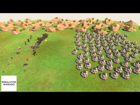FANTASY and INFERNALS Team vs 100 INVERTEBRATES Animal Revolt Battle Simulator