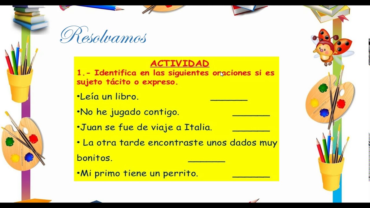 4° Lenguaje Sujeto tácito