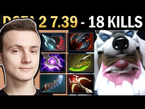 Sniper Gameplay Miracle with 18 Kills and Mjolnir - Dota 7.39