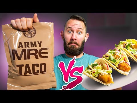 Trying 10 Army Foods VS Gourmet Foods!