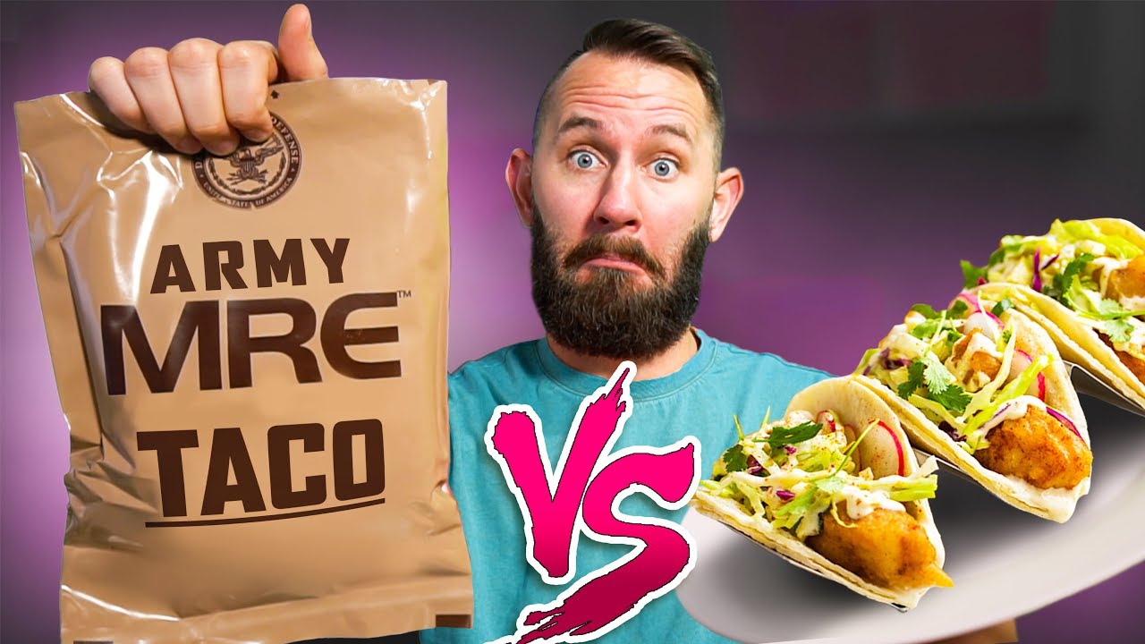 Trying 10 Army Foods VS Real Foods!