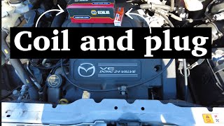 Coil and plug replacement on a 2004 Mazda MPV p0304 fix