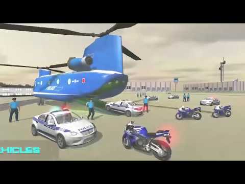 Police Bike Chase - US police Transporter Plane