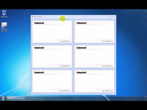Business Card Create and Print Software