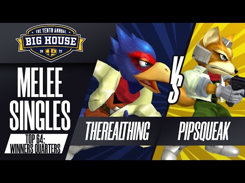 TheRealThing vs Pipsqueak - Melee Singles Top 64: Winners Quarters - The Big House 10 | Falco vs Fox