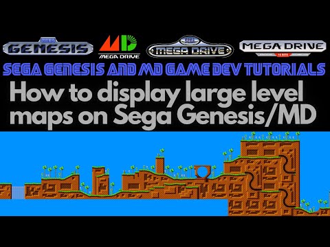 How to Code Large Level Maps on Sega Genesis & Mega Drive - Beginners Game Dev Tutorials