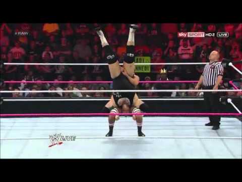 Antonio Cesaro hits Brodus Clay with 'The Neutralizer' RAW 10/01/2012
