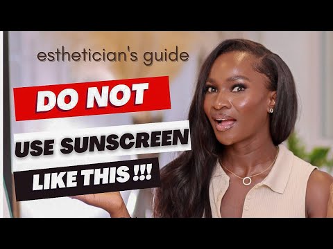 Aesthetician shares sunscreen MISTAKES to Avoid ( HOW TO APPLY SUNSCREEN CORRECTLY)