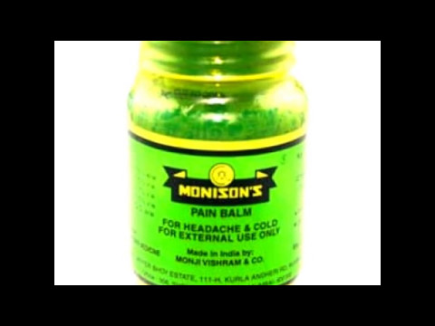 Monison's Ayurvedic Pain Balm Headache & Cold Relief 100 gm, For Personal, Packaging Type: Bottle