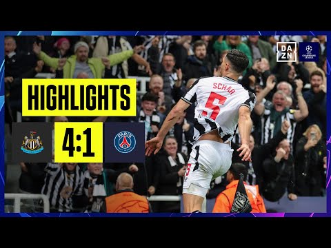 Newcastle United - Paris Saint-Germain | UEFA Champions League | DAZN Highlights